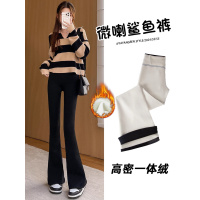 微喇鲨鱼裤女外穿新款秋冬加厚羊羔绒保暖棉裤黑色加绒打底裤