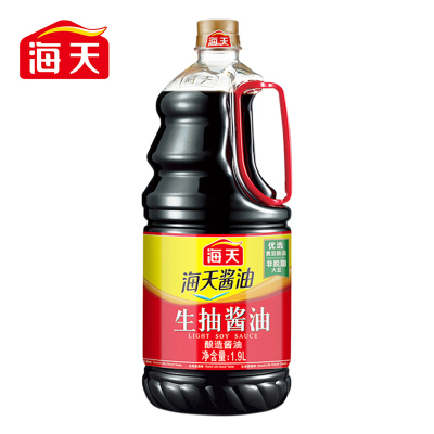 海天酱油 生抽酱油1.9L*2装 调味料 商用家用老抽 炒菜凉拌提鲜酿造酱油