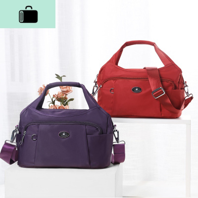 时尚女士手提包夏季大容量包包女牛津布单肩斜挎包尼龙女包帆布包NEW LAKE