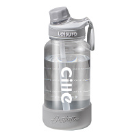 希乐塑料杯1L大容量便携耐用合金灰XL-2519-1.0