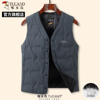 啄木鸟冬季新款羽绒服马甲男中老年保暖内胆背心爸爸装坎肩外套C