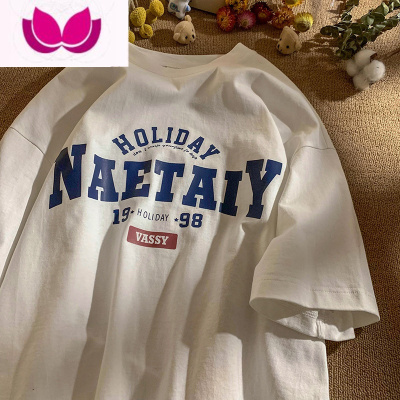 七斓美式短袖男款夏季复古衣服潮牌上衣宽松潮流300g高街潮男t恤