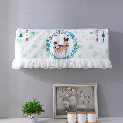 家柏饰(CORATED)空调防尘罩 空调罩套 开机不取挂式挂机空调套简约空调挡风帘 小鹿 2p(92厘米以内)开机不取