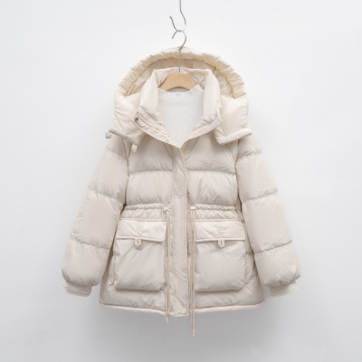 新羽绒服女冬季韩版时尚收腰显瘦小个子保暖加厚连帽外套