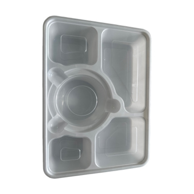 金胜星一次性锁扣五格餐盒 1300ml 100套/箱