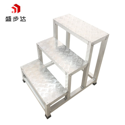 盛步达加厚铝合金焊接踏步梯凳三步75cm高SD-LB3(个)