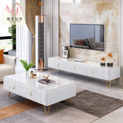 欧式电视柜2米实木客厅白色电视柜茶几组合现代简约卧室储物地柜