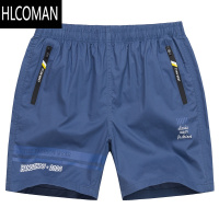 HLCOMAN男士短裤夏季休闲三分裤四分裤运动男跑步居家拉链口袋沙滩裤