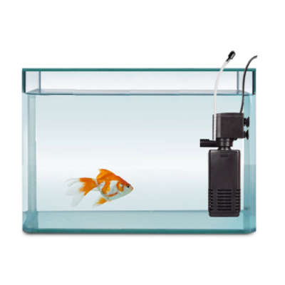 小型鱼缸过滤器三合一潜水增氧过滤泵内置生化棉水族箱