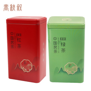 春秋叙 绿茶红茶组合(250g*2罐) 500g/盒