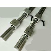 森美人定制直线滑轨光轴导轨铝托圆柱滑轨支撑座导轨 木工推台锯轨道滑块 直径16*1米(2轨4滑块2扳手)