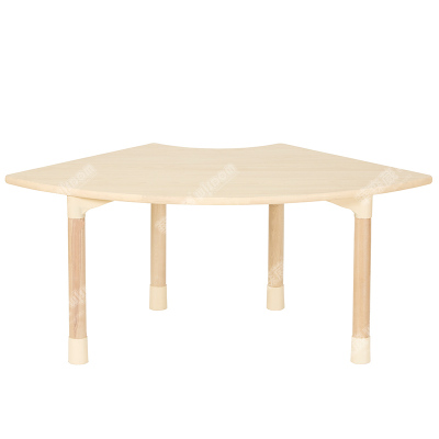 华森葳儿童家具 扇形桌-实木 半圆桌-实木