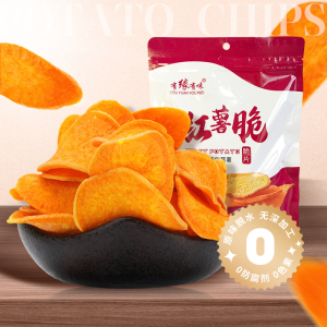 有缘有味红薯脆125g休闲零食蔬菜干蜜薯原料老人儿童成年人休闲地瓜制品红薯脆片