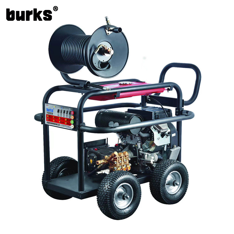中外合资burks博克斯 BKS-3000-汽油机驱动工程机械汽车美容城市环保市政疏通管道试压根雕剥皮洗车泵清洗机泵