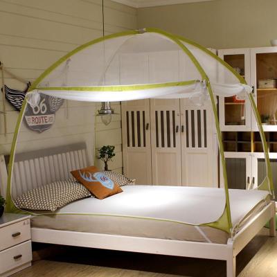 支架蒙古包蚊帐加密加厚三开防摔儿童拉链公主夏季1.8m床