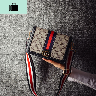 包包女2020新款韩版ins时尚百搭单肩手机包流行复古宽带斜挎包潮NEW LAKE女斜挎包