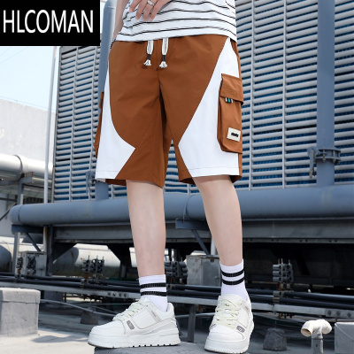 HLCOMAN夏季短裤男薄款工装五分裤休闲宽松外穿大裤衩潮牌百搭男装中裤子