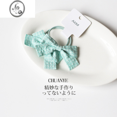 JiMi蝴蝶结发圈头绳网红气质头饰发绳日韩简约可爱皮筋女扎头皮套
