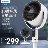 飞利浦(PHILIPS)空气循环扇电风扇落地扇家用遥控电扇3D自动摇头轻音节能台地两用对流换气扇ACR2242CFD