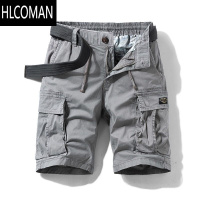 HLCOMAN日系复古多口袋休闲工装短裤男士五分裤潮牌宽松耐脏耐磨中裤