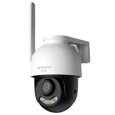 创维4G双光智能摄像头 终身免流量费 高清360度全景球机 手机远程监控 室外防水防尘