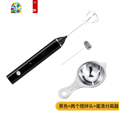 打蛋器小型电动家用烘焙蛋清鸡蛋奶油打发器手持充电半自动搅拌棒 FENGHOU 半自动打蛋器+蛋清分离器(立发)