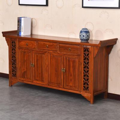 实木中式雕花酒水储物柜收纳柜厅柜玄关柜鞋柜茶水柜餐边柜