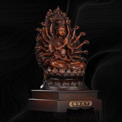 美帮汇大号千手千眼观音佛像客厅家用居家供奉摆件观世音菩萨工艺品