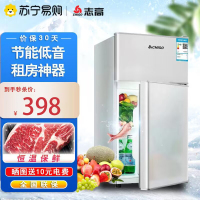 志高(CHIGO) 43升 两门小冰箱 银色 冷藏冷冻 双门双温小冰箱