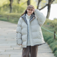 户外情侣秋冬季新款连帽男士面包服休闲棉袄短款保暖棉服潮牌外套