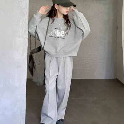 女童秋装卫衣套装新款儿童韩系中大童春秋季休闲运动服两件套