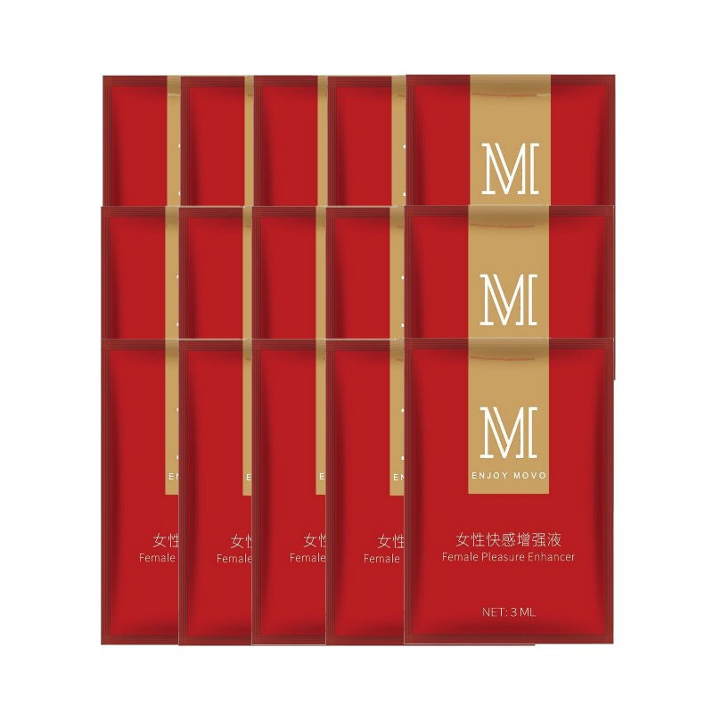 MOVO 女用快感加强液快感润滑液 水溶性热感人体润滑油女人性情冷淡润滑剂夫妻房事情趣成人性用 小红肽快感凝胶15包