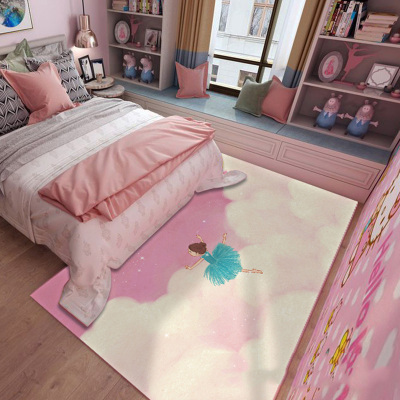 美帮汇推荐印花地毯客厅防滑耐脏北欧茶几垫沙发网红家用卧室地毯值