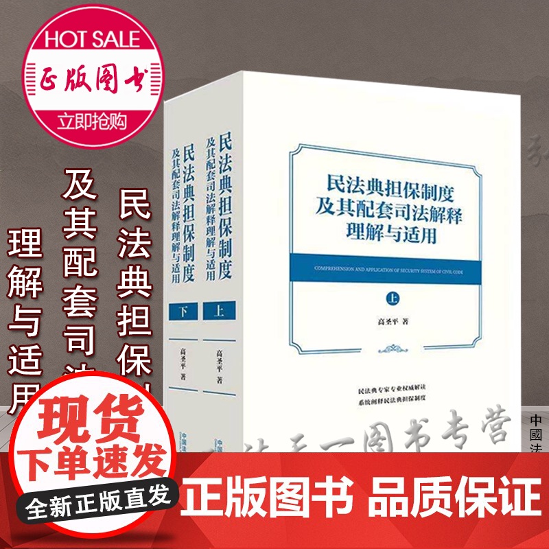 正版 民法典担保制度及其配套司法解释理解与适用 高圣平 中国法制出版社 9787521615678 担保法司法解释
