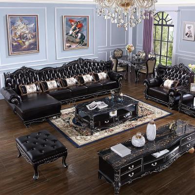 森美人黑檀色实木沙发欧式沙发美式转角沙发花新古典客厅家具