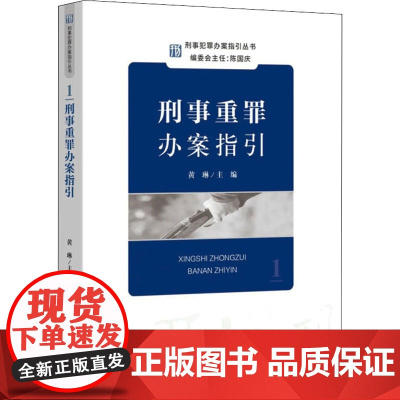 正版 刑事犯罪办案指引丛书 刑事重罪办案指引 黄琳 主编 中国检察出版社 9787510226656