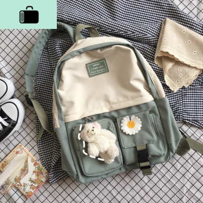 2020新款书包女ins韩版原宿ulzzang森系双肩包初中生高中学生背包NEW LAKE