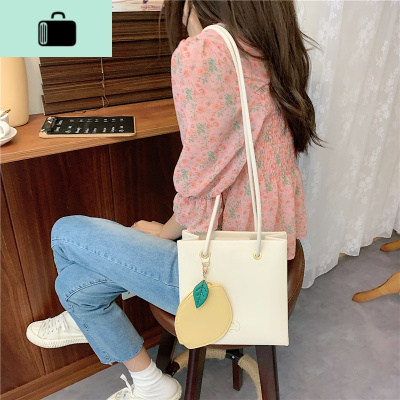 包包女2020新款潮单肩斜跨包女百搭小方包时尚夏季简约小众水桶包NEW LAKE女斜挎包