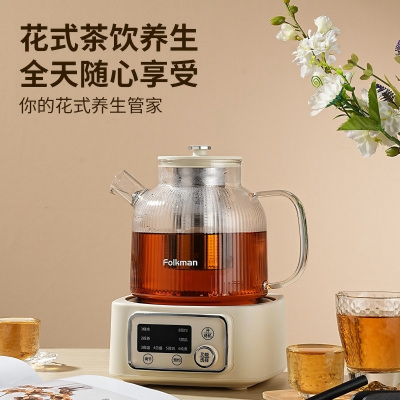 福克曼Folkman智能变温电水壶快速加热静音设计时尚简约