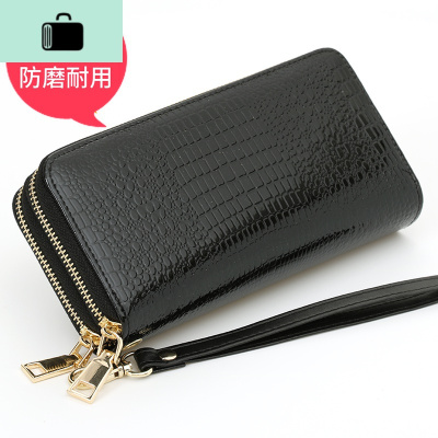2020新款双拉链钱包女长款大容量手拿包双层钱夹简约手机零钱包潮NEW LAKE