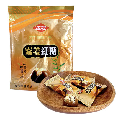 金冠糖果金冠乐享脆蜜姜红糖硬糖结婚喜糖夹心糖袋装428g休闲零食品