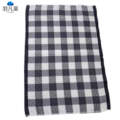 羽凡莱 方格格枕巾 52*76cm 块
