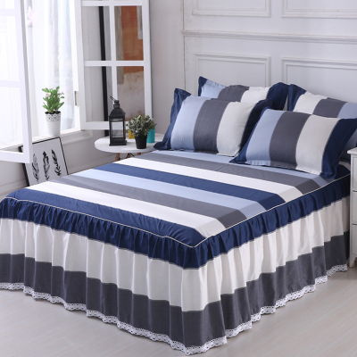 美帮汇全棉全棉床裙式床罩单件保护防尘1.82.0m床套床单围裙1.5米定做