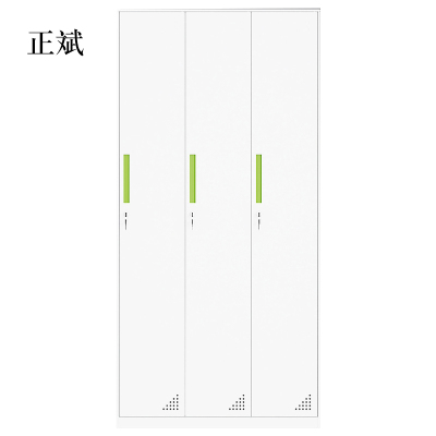 正斌更衣柜员工储物柜铁皮带锁储存柜健身房更衣室钢制六九门宿舍柜子