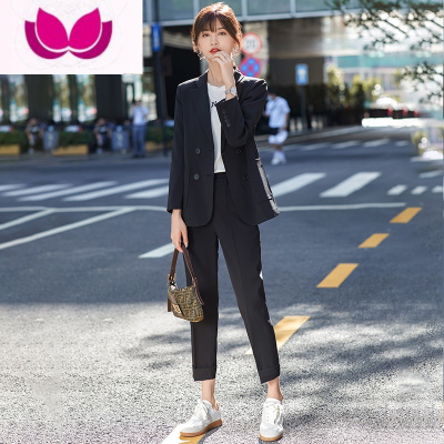 七斓小西装套装女2023新款韩版正装小个子休闲西服外套高级感