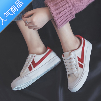 SUNTEK2023夏季新款帆布鞋女鞋小白鞋韩版学生百搭潮鞋ulzzang板鞋布鞋
