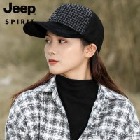 JEEP SPIRIT吉普帽子情侣棒球帽羊皮皮帽简约休闲帽子