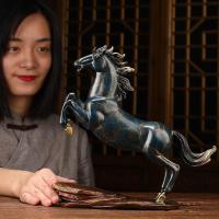 美帮汇铜马摆件工艺品马到成功客厅酒柜装饰品办公室商务