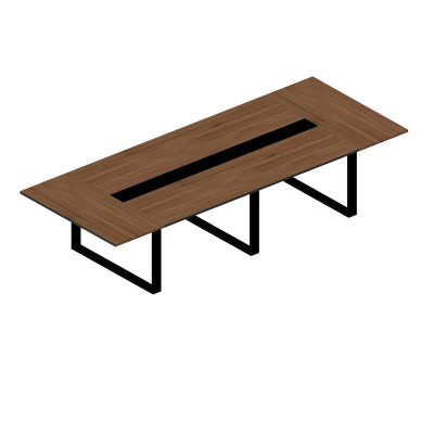 东业家具会议台会议桌AH-036D胶板会议桌钢木桌子