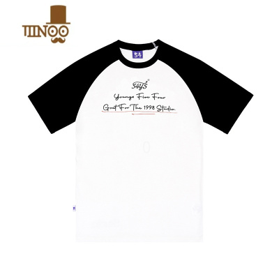 YANXU 拼色基础圆领国潮长袖情侣男卫衣款薄